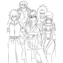 Dibujo para colorear: Fairy Tail (Anime y Manga) #176081 - Dibujos para Colorear e Imprimir Gratis