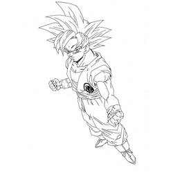Dibujos para colorear: Goku - Dibujos para Colorear e Imprimir Gratis