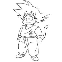 Dibujo para colorear: Goku (Anime y Manga) #201369 - Dibujos para Colorear e Imprimir Gratis