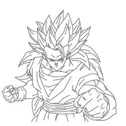 Dibujo para colorear: Goku (Anime y Manga) #201374 - Dibujos para Colorear e Imprimir Gratis