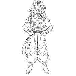 Dibujo para colorear: Goku (Anime y Manga) #201376 - Dibujos para Colorear e Imprimir Gratis