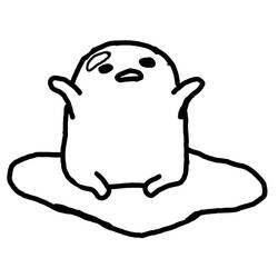 Dibujos para colorear: Gudetama - Dibujos para Colorear e Imprimir Gratis