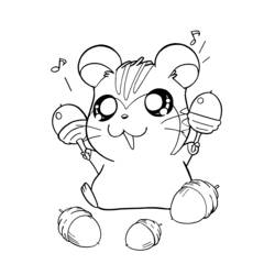 Dibujo Hamtaro (Anime y Manga) #39931 para imprimir y colorear