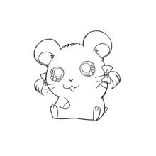 Dibujo Hamtaro (Anime y Manga) #39950 para imprimir y colorear