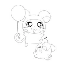 Dibujo Hamtaro (Anime y Manga) #40031 para imprimir y colorear