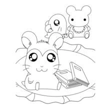 Dibujo Hamtaro (Anime y Manga) #40034 para imprimir y colorear