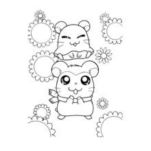 Dibujo Hamtaro (Anime y Manga) #40054 para imprimir y colorear