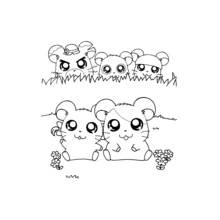 Dibujo Hamtaro (Anime y Manga) #40124 para imprimir y colorear