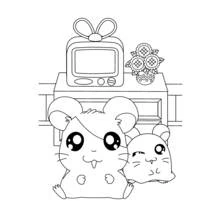 Dibujo Hamtaro (Anime y Manga) #40179 para imprimir y colorear