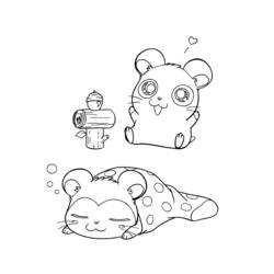 Dibujo Hamtaro (Anime y Manga) #40197 para imprimir y colorear