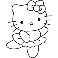 Dibujo para colorear: Hello Kitty (Anime y Manga) #36726 - Dibujos para Colorear e Imprimir Gratis