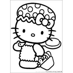 Dibujo para colorear: Hello Kitty (Anime y Manga) #36732 - Dibujos para Colorear e Imprimir Gratis