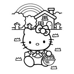 Dibujo para colorear: Hello Kitty (Anime y Manga) #36741 - Dibujos para Colorear e Imprimir Gratis