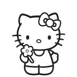 Dibujo para colorear: Hello Kitty (Anime y Manga) #36753 - Dibujos para Colorear e Imprimir Gratis