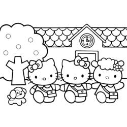 Dibujo para colorear: Hello Kitty (Anime y Manga) #36762 - Dibujos para Colorear e Imprimir Gratis