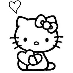 Dibujo para colorear: Hello Kitty (Anime y Manga) #36802 - Dibujos para Colorear e Imprimir Gratis