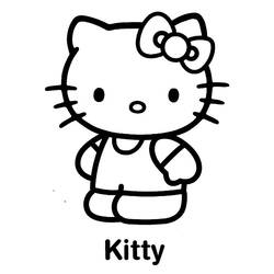 Dibujo para colorear: Hello Kitty (Anime y Manga) #36821 - Dibujos para Colorear e Imprimir Gratis