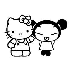 Dibujo para colorear: Hello Kitty (Anime y Manga) #36836 - Dibujos para Colorear e Imprimir Gratis