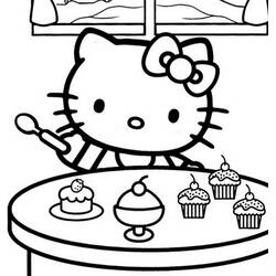 Dibujo para colorear: Hello Kitty (Anime y Manga) #36925 - Dibujos para Colorear e Imprimir Gratis