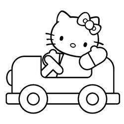 Dibujo para colorear: Hello Kitty (Anime y Manga) #36963 - Dibujos para Colorear e Imprimir Gratis