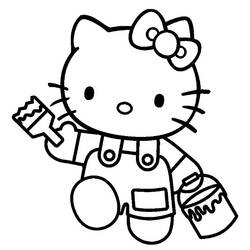 Dibujo para colorear: Hello Kitty (Anime y Manga) #36984 - Dibujos para Colorear e Imprimir Gratis