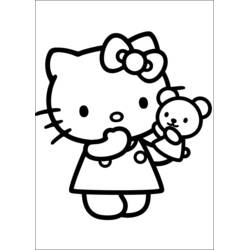 Dibujo para colorear: Hello Kitty (Anime y Manga) #36986 - Dibujos para Colorear e Imprimir Gratis