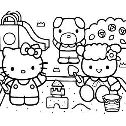 Dibujo para colorear: Hello Kitty (Anime y Manga) #36997 - Dibujos para Colorear e Imprimir Gratis