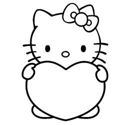 Dibujo para colorear: Hello Kitty (Anime y Manga) #37036 - Dibujos para Colorear e Imprimir Gratis