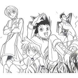 Dibujos para colorear: Hunter x Hunter - Dibujos para Colorear e Imprimir Gratis