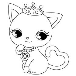 Dibujos para colorear: Jewelpet - Dibujos para Colorear e Imprimir Gratis