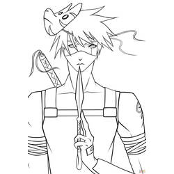 Dibujos para colorear: Kakashi - Dibujos para Colorear e Imprimir Gratis