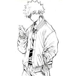 Dibujos para colorear: Katsuki Bakugo - Dibujos para Colorear e Imprimir Gratis