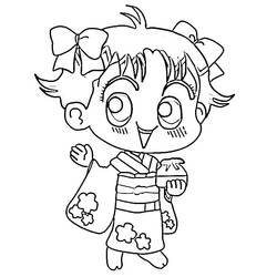 Dibujos para colorear: Kocchi Muite Miiko - Dibujos para Colorear e Imprimir Gratis