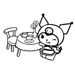 Dibujos para colorear: Kuromi - Dibujos para Colorear e Imprimir Gratis