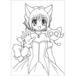 Dibujo para colorear: Mew Mew Power (Anime y Manga) #46258 - Dibujos para Colorear e Imprimir Gratis