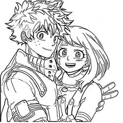 Dibujo para colorear: My Hero Academia (Anime y Manga) #176003 - Dibujos para Colorear e Imprimir Gratis