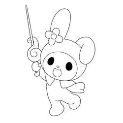 Dibujos para colorear: My Melody - Dibujos para Colorear e Imprimir Gratis