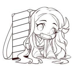 Dibujo para colorear: Nezuko (Anime y Manga) #182832 - Dibujos para Colorear e Imprimir Gratis