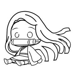 Dibujo para colorear: Nezuko (Anime y Manga) #182835 - Dibujos para Colorear e Imprimir Gratis