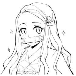 Dibujo para colorear: Nezuko (Anime y Manga) #182838 - Dibujos para Colorear e Imprimir Gratis