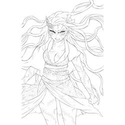 Dibujo para colorear: Nezuko (Anime y Manga) #182839 - Dibujos para Colorear e Imprimir Gratis