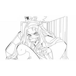 Dibujo para colorear: Nezuko (Anime y Manga) #182846 - Dibujos para Colorear e Imprimir Gratis