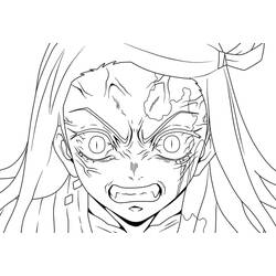 Dibujo para colorear: Nezuko (Anime y Manga) #182848 - Dibujos para Colorear e Imprimir Gratis