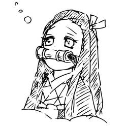 Dibujo para colorear: Nezuko (Anime y Manga) #182851 - Dibujos para Colorear e Imprimir Gratis