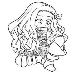 Dibujo para colorear: Nezuko (Anime y Manga) #182855 - Dibujos para Colorear e Imprimir Gratis