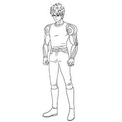 Dibujos para colorear: One Punch Man - Dibujos para Colorear e Imprimir Gratis