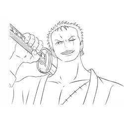 Dibujo para colorear: Roronoa Zoro (Anime y Manga) #172492 - Dibujos para Colorear e Imprimir Gratis