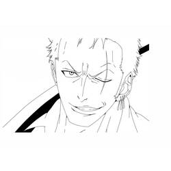 Dibujo para colorear: Roronoa Zoro (Anime y Manga) #172494 - Dibujos para Colorear e Imprimir Gratis