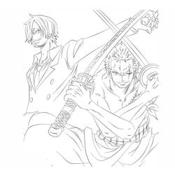 Dibujo para colorear: Roronoa Zoro (Anime y Manga) #172496 - Dibujos para Colorear e Imprimir Gratis