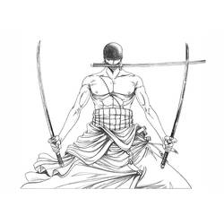 Dibujo para colorear: Roronoa Zoro (Anime y Manga) #172497 - Dibujos para Colorear e Imprimir Gratis
